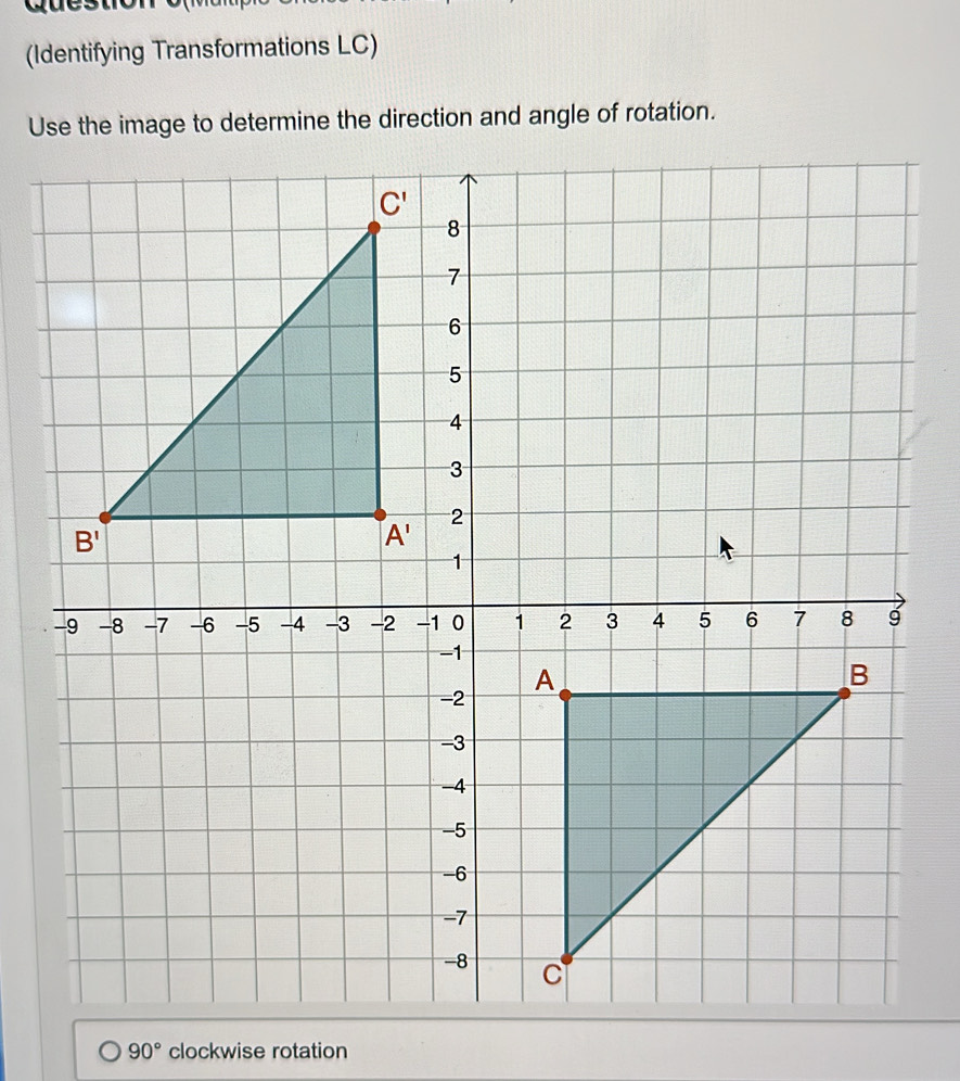 Solved Identifying Transformations Lc Use The Image To Determine The Solved Identifying Transformations Lc Use The Image To Determine The