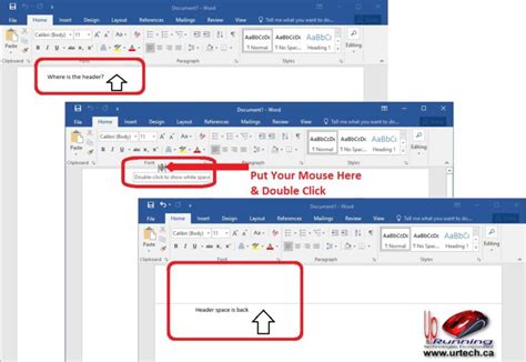 Solved Missing Header Or Footer In Word Up Running Inc Tech How To S Solved Missing Header Or Footer In Word Up Running Inc Tech How To S