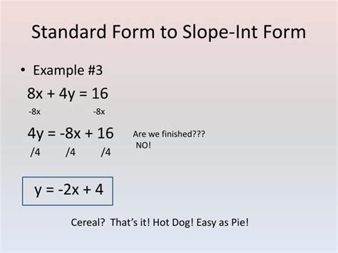 Mastering the Art of Standard Form Slope