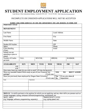 5 Student Job Opportunities