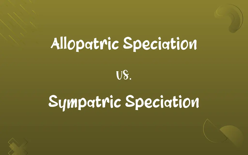 Understanding Speciation: Sympatric vs Allopatric