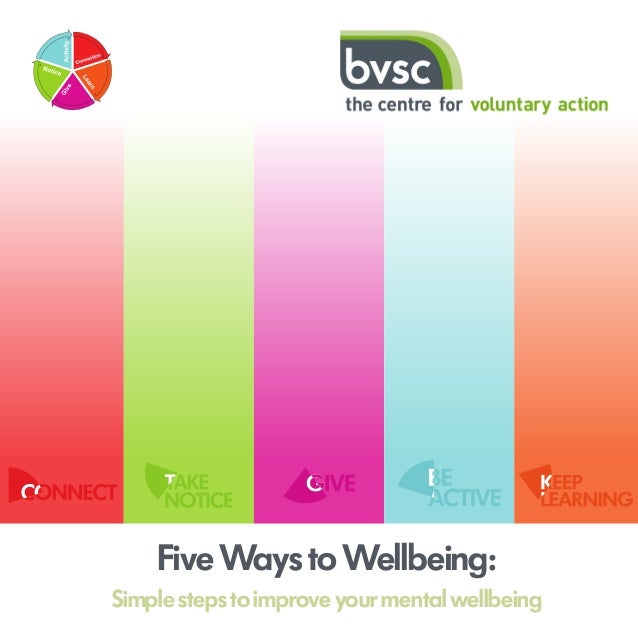 The Five Ways To Wellbeing Toolkit Whole School Wellbeing The Five Ways To Wellbeing Toolkit Whole School Wellbeing