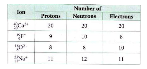The Table Given Shows The Number Of Protons Neutrons And Electrons In The Table Given Shows The Number Of Protons Neutrons And Electrons In