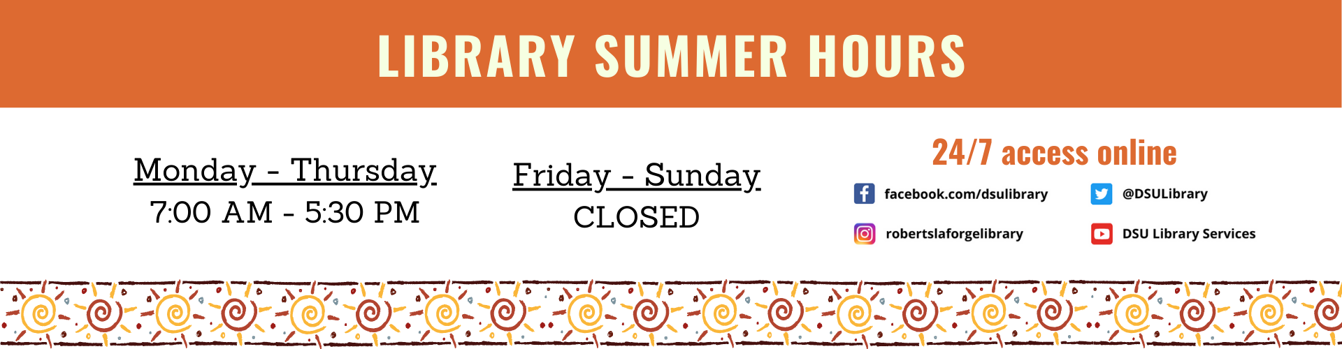 Thompson Library's Summer Hours: Stay Informed