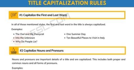 Title Capitalization Useful Rules And Examples 7Esl