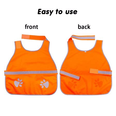 Tooad Reflective Dog Vest The High Visibility Neon Orange Dog Vest Tooad Reflective Dog Vest The High Visibility Neon Orange Dog Vest