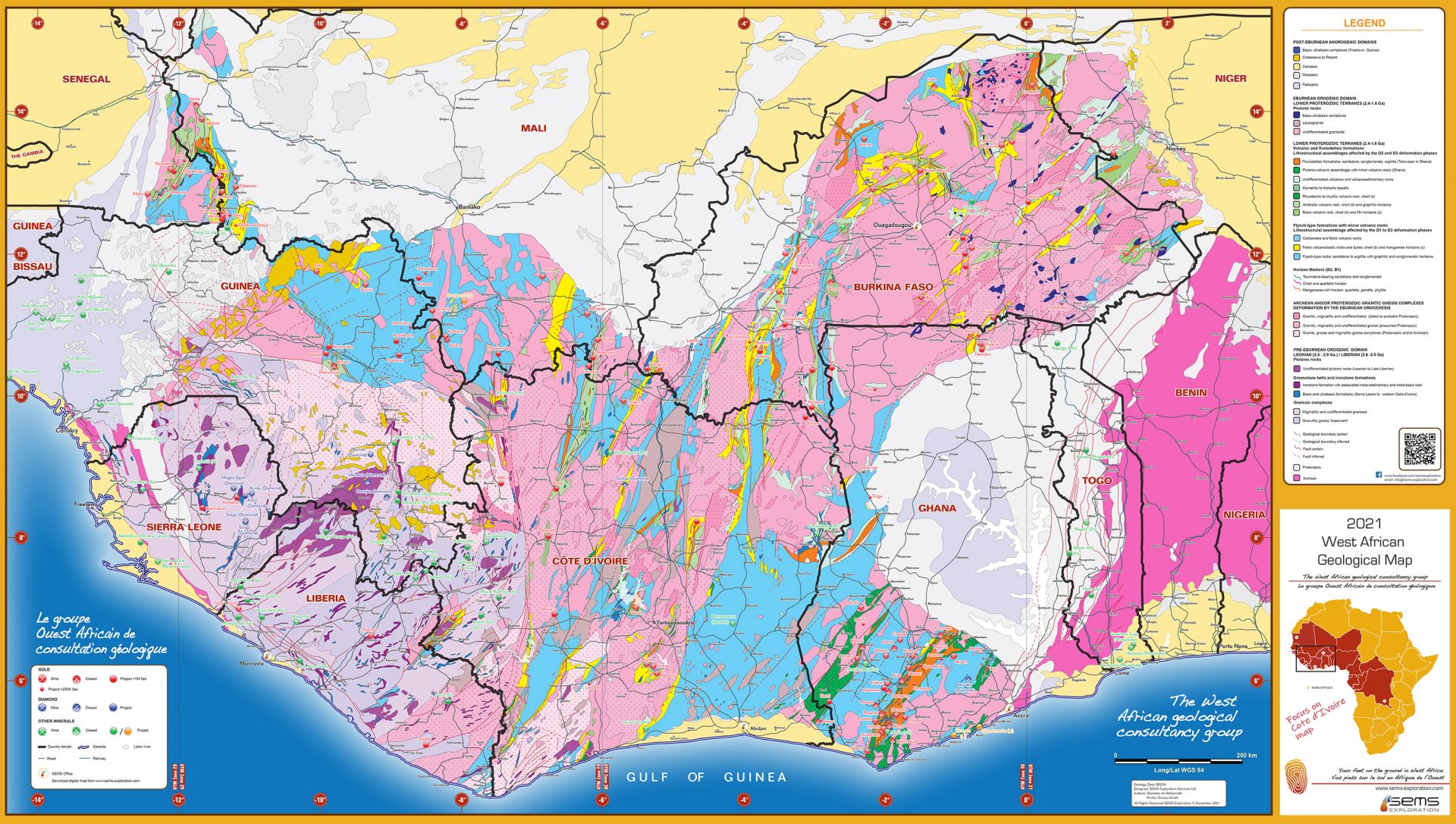 Topography And Drainage Of West Africa Showing Selected Geological Topography And Drainage Of West Africa Showing Selected Geological