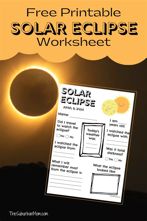 Total Solar Eclipse Worksheets Eclipse Solar Total Printable Total Solar Eclipse Worksheets Eclipse Solar Total Printable
