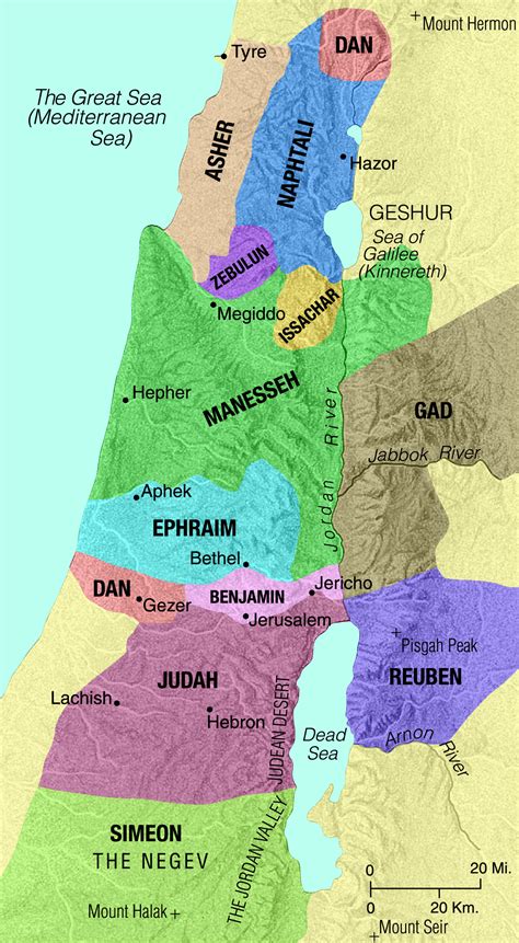 The 12 Tribes: Unveiling Israel's Ancient Map The 12 Tribes: Unveiling Israel's Ancient Map