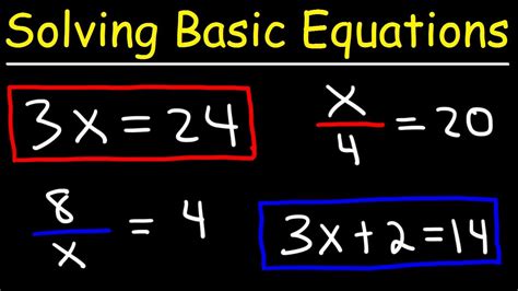 Ultimate Guide To Solving Basic Equations Level 10 Youtube Ultimate Guide To Solving Basic Equations Level 10 Youtube