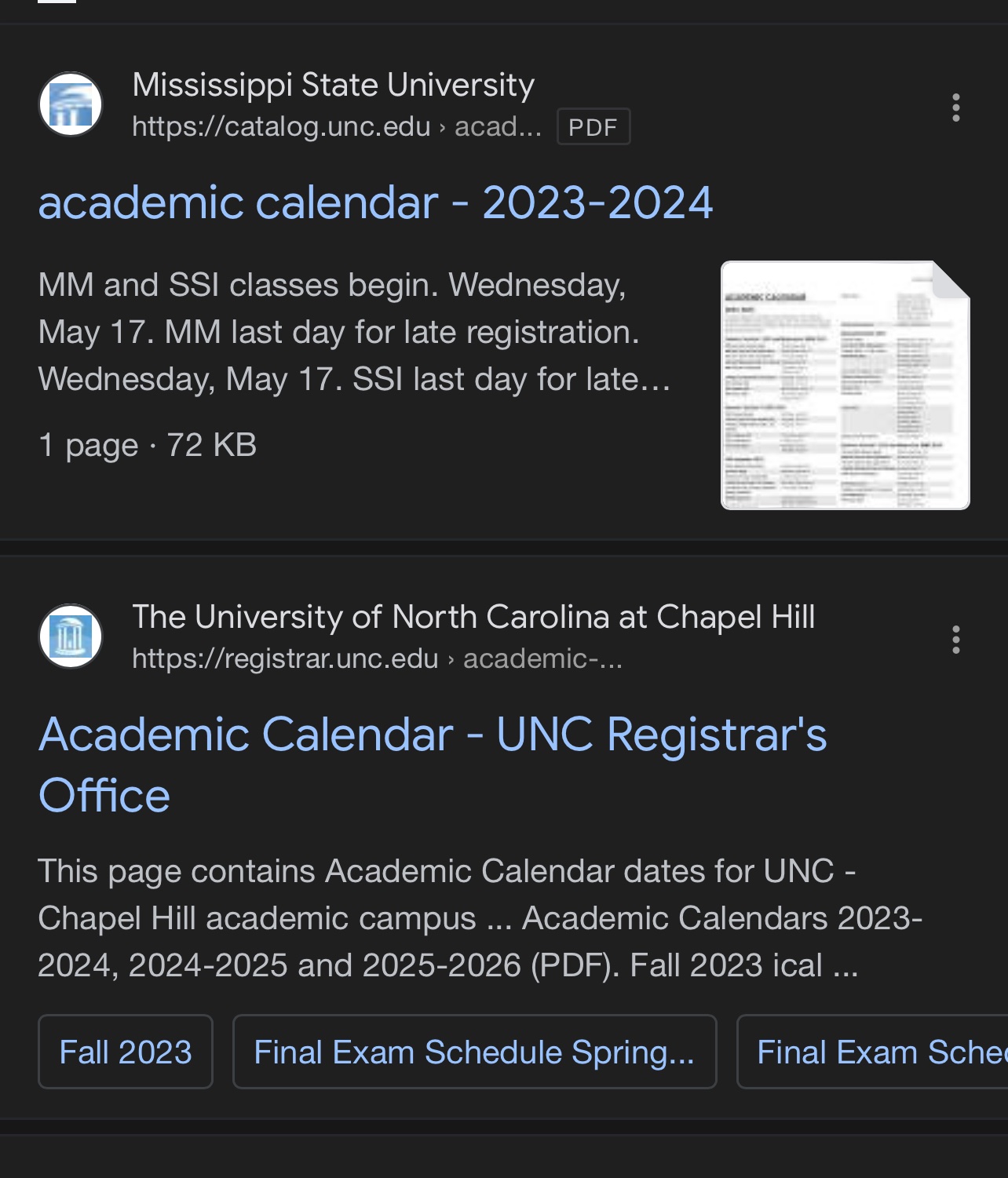5 Quick Tips for Navigating the UNC Calendar
