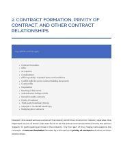 Understanding Contract Formation And Privity In Construction Course Hero