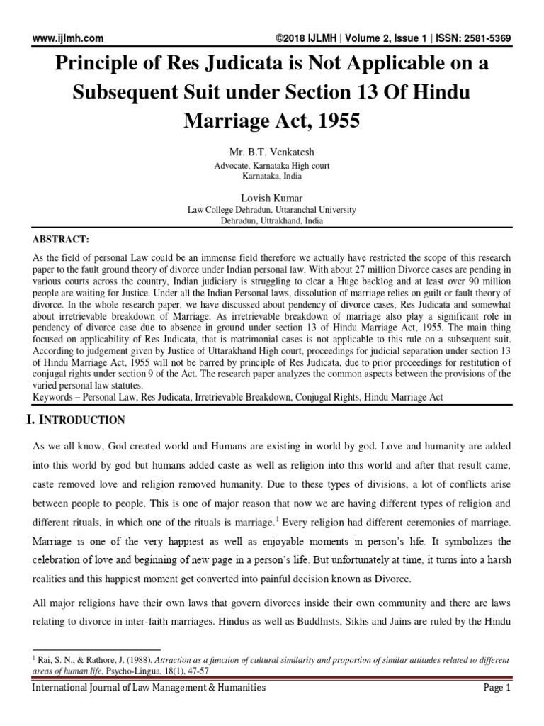Understanding The Legal Principle Of Res Judicata Understanding The Legal Principle Of Res Judicata