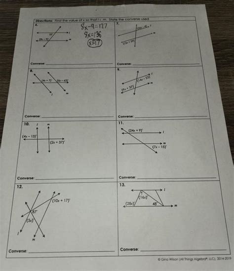 Unit 3 Parallel Perpendicular Lines Homework 3 Brainly Com Unit 3 Parallel Perpendicular Lines Homework 3 Brainly Com