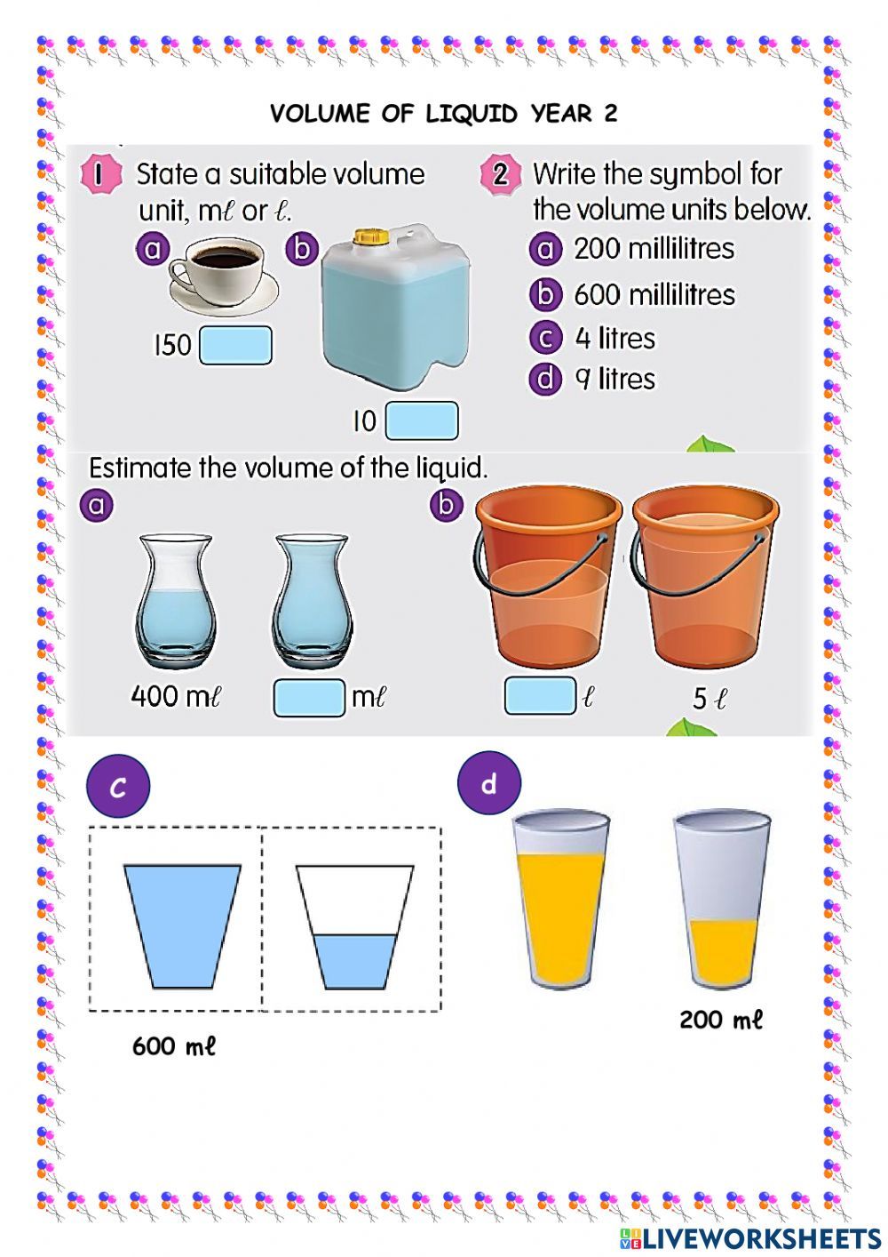 Units Of Measuring Liquid