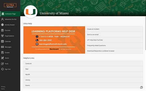 Mastering the University of Miami's Blackboard