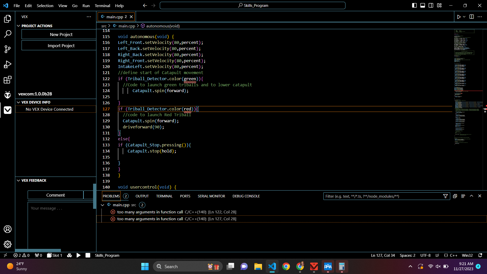 Vex Vscode Object S Programming Support Vex Forum Vex Vscode Object S Programming Support Vex Forum