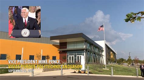 Vice President Pence Visits Purdue Polytechnic Anderson Purdue Vice President Pence Visits Purdue Polytechnic Anderson Purdue