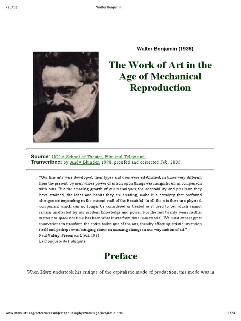 Mechanical Reproduction: 5 Art Insights
