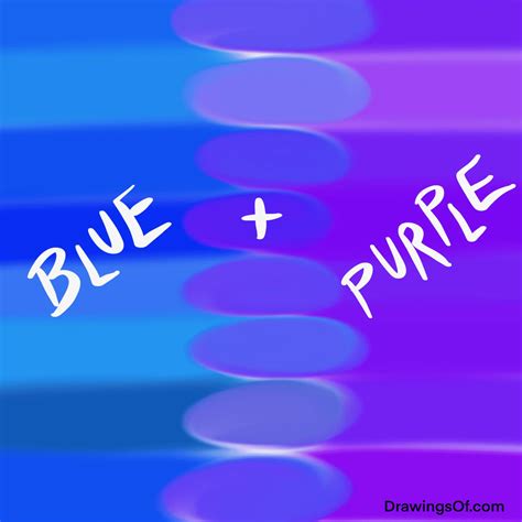 The Magic Blend: Purple and Blue
