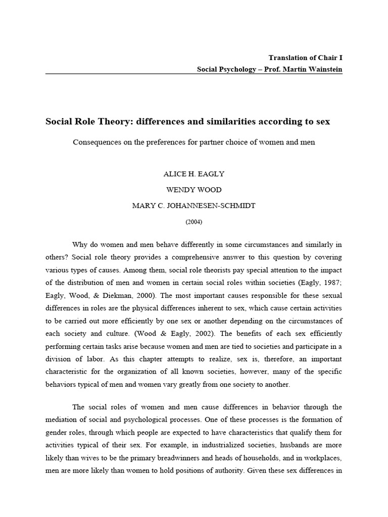 Understanding the Power of Social Roles