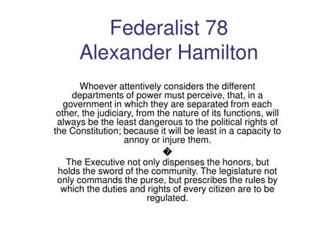 The Power of Federalist 78