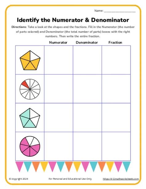 What Is Numerator And Denominator With Example Free Worksheets What Is Numerator And Denominator With Example Free Worksheets