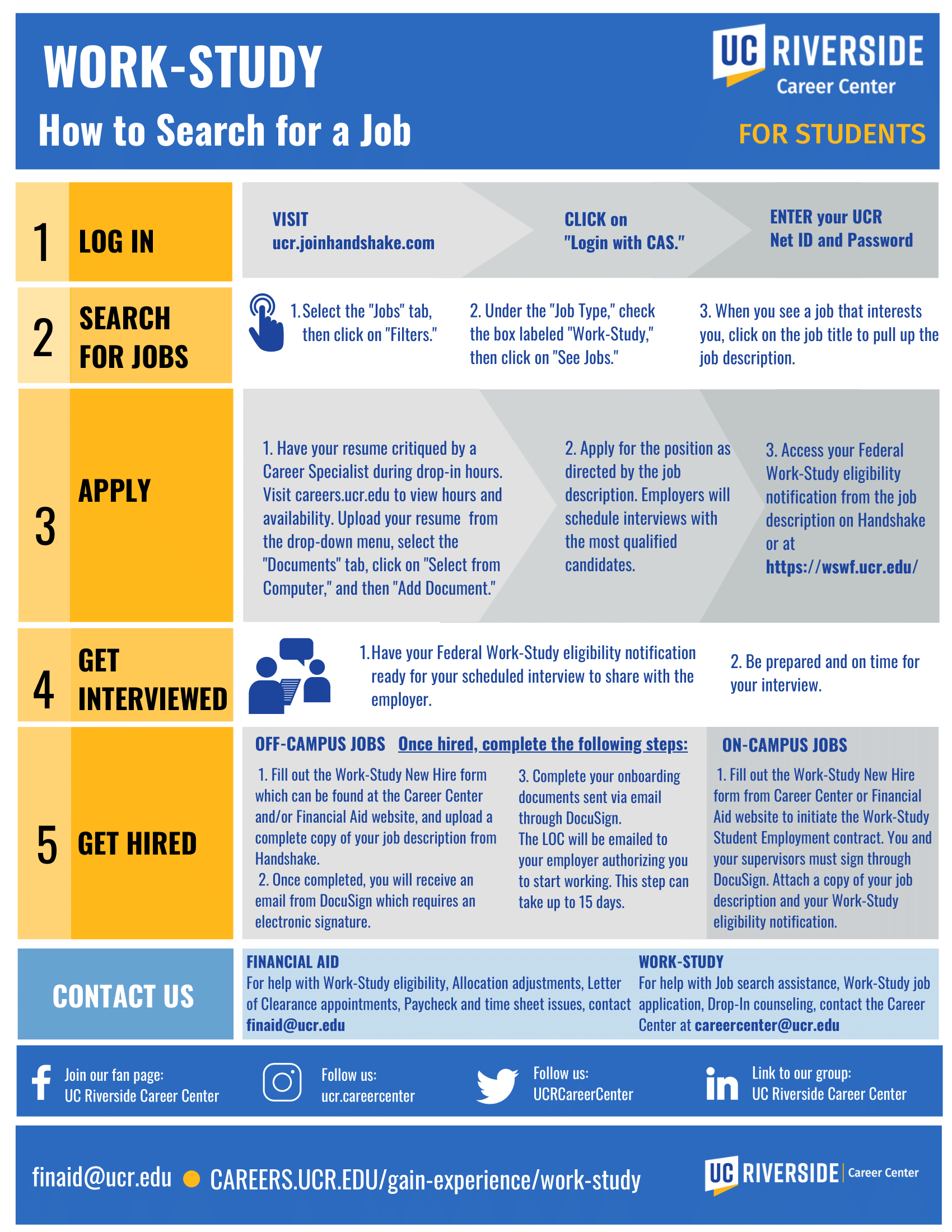 10 Tips for Work-Study Success 10 Tips for Work-Study Success