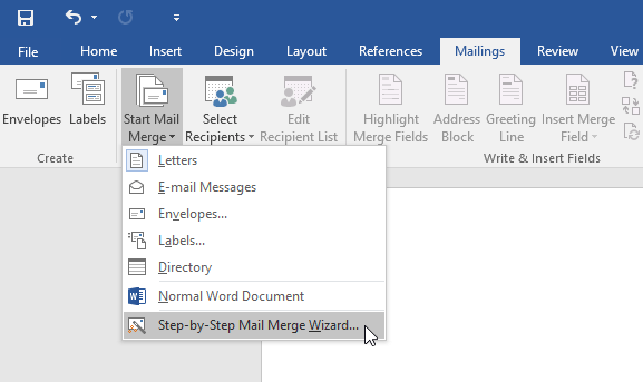 Word 2016 Tutorial The Step By Step Mail Merge Wizard Microsoft Training Youtube