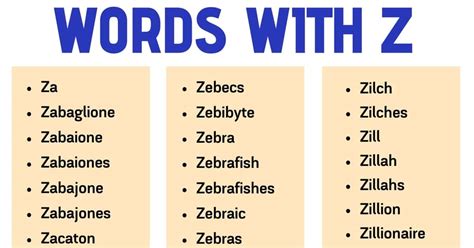 Words That Start With Z List Of Z Words With Useful Example Sentences My English Tutors Words That Start With Z List Of Z Words With Useful Example Sentences My English Tutors