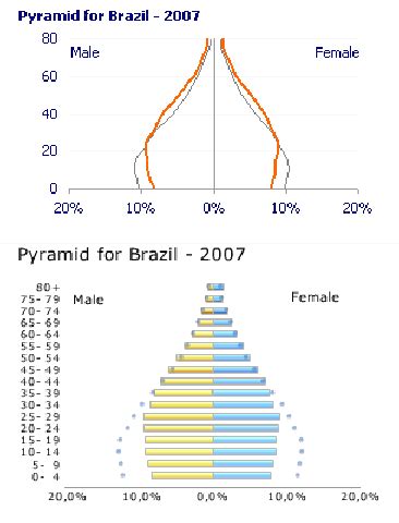 Xcelsius Dashboard The Population Pyramid